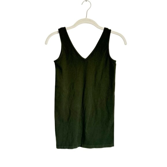 M. Rena Reversible V-Neck/Scoop Neck Camisole Top in Dark Green - OS - Picture 1 of 5